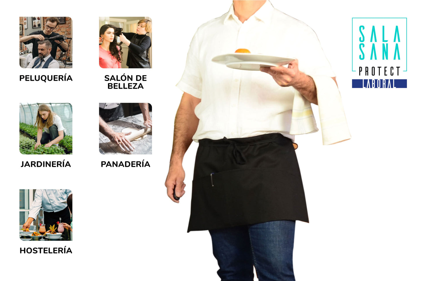 <transcy>Unisex Waiters Apron | Waterproof Apron with pockets | ANTIVIRAL</transcy>